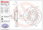 BREMBO Disc frana BREMBO 09.9772. 1X - piesa-auto