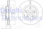 DELPHI Disc frana DELPHI BG4114C - piesa-auto