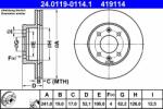 ATE Disc frana ATE 24.0119-0114.1 - piesa-auto