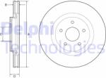 DELPHI Disc frana DELPHI BG9195C - piesa-auto