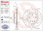 BREMBO Disc frana BREMBO 09.9581. 1X - piesa-auto