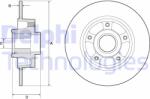 DELPHI Disc frana DELPHI BG9137RS - piesa-auto