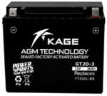 KAGE 20Ah 250A right+ YTX20L-BS