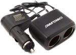 Carguard Priză dublă pentru încărcător auto, cu cablu + USB 1A - CARGUARD (USC001) - vexio