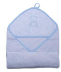  Stella fürdőlepedő hímzett 110x110 kék maci - babycenter-online