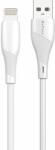  Кабел за данни DeTech DE-44i3, Lightning, 3.0m, Бял (DeTech DE-44i3)