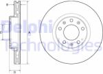 DELPHI Disc frana DELPHI BG4669C (BG4669C) - automobilus
