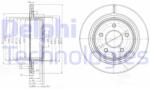 DELPHI Disc frana DELPHI BG3765C - piesa-auto