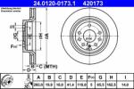 ATE Disc frana ATE 24.0120-0173.1 - piesa-auto