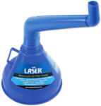 Laser Tools Tölcsér duplán hajlított, olaj / üzemanyag -beépített szűrővel- kék (LAS-7029)