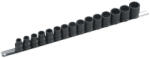 Genius Tools Légkulcsfej készlet 1/2" 15 db 10-24 mm 12 szögű rövid metrikus - Genius (IW-415MT)