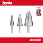 kwb Lemezfúró, lépcsős - készletben 3 db-os HSS 3-30.5 mm KWB (49525090)