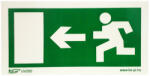 V-Coil Tábla utánvilágítós öntapadós menekülési irány balra 200x100 UV200 (MJ004)