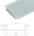 ELMARK Profil, alumínium - LED szalaghoz - süllyeszthető, 1 méteres ELMARK (99ACC26)