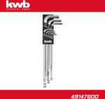 KWB Imbuszkulcs készlet 9 db-os hosszú gömbvégű - KWB (49147600)