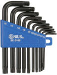 Genius Tools Torxkulcs "L" alakú készlet 10 db-os torx, rövid - Genius (SK-010S)