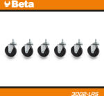 Beta Aláfekvő fém 6 kerekű kétfunkciós Beta-hoz 6 db tartalék kerék készlet (3002-RLS)