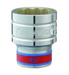 KING TONY Dugókulcs - crowafej 1/2" 12 szög normál COLOS (19, 05 mm) 3/4 (433024SR)