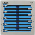 Laser Tools Rátűzőkulcs 9 db-os készlet 3/8" Imbusz 4-12 mm extra hosszú 200 mm (LAS-7357)