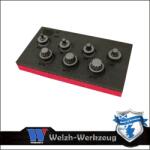 Welzh Werkzeug Rátűzőkulcs készlet 3/8" XZN Spline M4 - M14 - extra alacsony - Welzh (2551-WW)