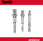KWB Adapter készlet fúrógéphez - csavarbehajtóhoz 1/4"-3/8"-1/2" - KWB (49105310)