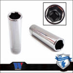 Welzh Werkzeug Lok-Typ Dugókulcs - crowafej 1/4" 10 mm 6 lap hosszú - Welzh (4035-10-WW)