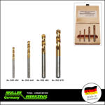 Müller-Werkzeug Csigafúró készlet - BALOS - HSS-E kobaltos Titán bev. 4 db 3-4-6-7 mm (MLR-562 400)