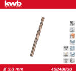 kwb Csigafúró 3, 0 mm HSS-E Co5 DIN 338 Profi 5% Cobalt - KWB (49248630)
