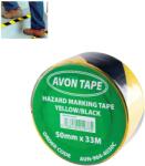Avon Jelzőszalag sárga-fekete 33 méter x 50 mm öntapadós (AVN-964-4030C) (AVN9644030C)
