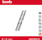 kwb Csigafúró 1, 0 mm HSS-G DIN 338 Silver Star 2 db-os - KWB (49206510)