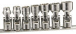 Genius Tools Dugókulcs - crowafej készlet 3/8" 12 sz. csuklós, COLOS 7 db-os 3/8"-3/4 (US-307S)