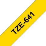 Brother TZe-641, Banda Etichete Laminata, negru pe galben, 18mm (TZe-641)
