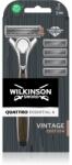 Wilkinson Sword Quattro Essentials 4 Vintage borotva + tartalék pengék 5 db