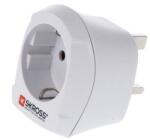 SKROSS Адаптер Skross 1500230, 1 гнездо, от EU към UK, бял (SKROSS-1500230E)