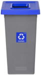 Plafor Cos plastic reciclare selectiva, capacitate 20l, PLAFOR Fit - gri cu capac albastru - hartie (PL-713-03) - 24mag Cos de gunoi