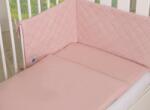 BabyLion Royal 3 részes ágyneműhuzat szett - Pasztell rózsaszín