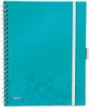 Leitz Caiet Leitz WOW Be Mobile, A4, matematica, 80 file, turcoaz metalizat (SL020618)