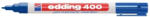 edding Marker permanent Edding 400, corp plastic, varf rotund, 1 mm, albastru (ED4003) - siscom-papetarie