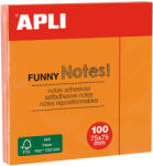 APLI Notite adezive, Apli, 75 x 75 mm, portocaliu, 100 file (AL011896)