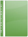 DONAU Dosar plastic PVC, cu sina si multiperforatii, 10 buc set, DONAU - verde (DN-1704001PL-06)