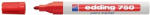 edding Marker permanent Edding 750, cu vopsea, corp metalic, varf rotund, 2-2-4 mm, rosu (ED7502) - siscom-papetarie