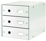 Leitz Suport cu 3 sertare, din carton laminat, LEITZ Click Store - alb (L-60480001)