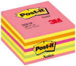 Post-it Notite adezive, Post-it, Lollipop, 76 x 76 mm, neon, 450 file (3M110131)