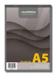 Aurora Blocnotes capsat, A5, 80 file - 80g mp, microperforatii, AURORA Office - dictando - hartie galbena (2180ST)