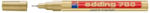 edding Marker permanent, Edding 780, cu vopsea, corp aluminiu, varf rotund, 0.8 mm, auriu (ED78053) - siscom-papetarie
