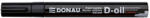 DONAU Marker permanent cu vopsea Donau, varf rotund, 2.8 mm, negru (DN101210) - siscom-papetarie