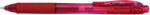 Pentel Roller cu gel, Pentel, Energel X, 0.5 mm, plastic, rosu (PE101231) - siscom-papetarie