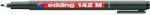 edding Marker permanent Edding OHP, 142M, corp plastic, varf rotund, 1 mm, negru (ED1421) - siscom-papetarie