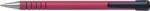 PENAC Pix PENAC RB-085B, rubber grip, 0.7mm, varf metalic, corp rosu - scriere rosie (P-BA1002-02F) - siscom-papetarie