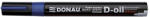 DONAU Marker permanent cu vopsea Donau, varf rotund, 2.8 mm, albastru (DN101214)